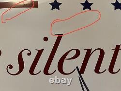 President Donald Trump Signed Campaign Rally Sign Silent Majority 2016