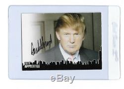 President Donald Trump Signed Card The Apprentice Dt2 Pack Pulled Cert Auto Rare