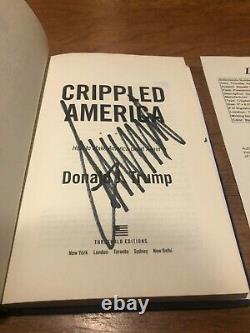 President Donald Trump Signed Crippled America Book Autograph Maga Jsa Coa