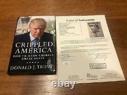 President Donald Trump Signed Crippled America Book Autograph Maga Jsa Coa