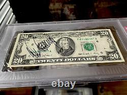 President Donald Trump Signed Currency Old $20 Bill JSA & PSA/DNA Encapsulated