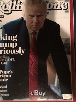 President Donald Trump Signed Framed 16x20 Rolling Stone C/o Jsa