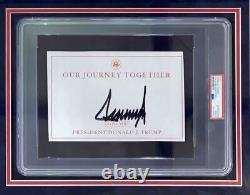 President Donald Trump Signed Framed Book Insert with 11x14 Vote 2024 Photo PSA