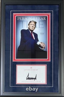 President Donald Trump Signed Framed Bookplate JSA Person of The Year
