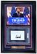 President Donald Trump Signed Framed Insert With 11x14 Vote Photo Psa