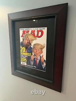 President Donald Trump Signed Framed Mad Magazine Autograph Maga Jsa Coa Rare