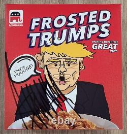 President Donald Trump Signed Frosted Trumps Box #45 Presidential RAD