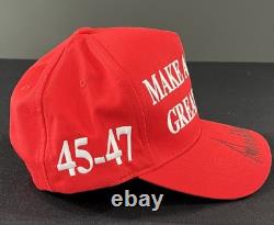 President Donald Trump Signed MAGA Hat, Full Name. Make America Great Again. JSA