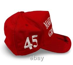 President Donald Trump Signed MAGA Hat, Full Name. Make America Great Again. JSA