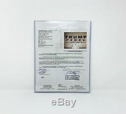 President Donald Trump Signed MAGA Rally Campaign Poster Authentic & Certified