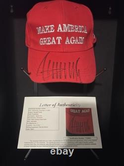 President Donald Trump Signed Maga Make America Great Again Hat Auto Jsa Coa