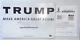 President Donald Trump Signed Make America Great Again Campaign Poster Sign Bas