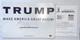 President Donald Trump Signed Make America Great Again Campaign Poster Sign Bas