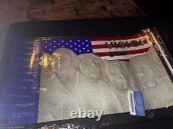 President Donald Trump Signed My Rushmore Poster. Rare High End 3d Poster Withcoa