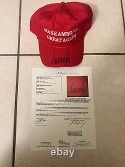 President Donald Trump Signed Official Maga Hat Auto Authentic Jsa Coa 2