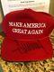 President Donald Trump Signed Official Red Maga Hat Autograph Beckett Bas Coa