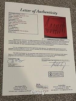 President Donald Trump Signed Official Red Maga Hat Cali Fame 2024 Auto Jsa Coa