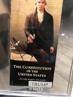 President Donald Trump Signed Pocket Book Constitution Beckett Authenticated Bgs