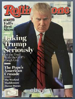 President Donald Trump Signed Rolling Stone Magazine James Spence JSA LOA