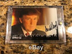 President Donald Trump Signed The Apprentice Card Cert Auto Rare Dt1 Maga
