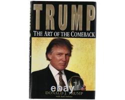 President Donald Trump Signed The Art of the Comeback BAS Auto Fitting Copy