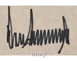 President Donald Trump Signed The Art of the Comeback BAS Auto Fitting Copy