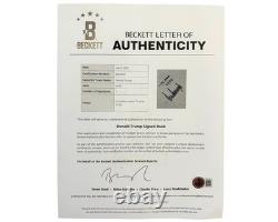 President Donald Trump Signed The Art of the Comeback BAS Auto Fitting Copy