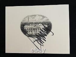 President Donald Trump Signed White House Jsa Coa