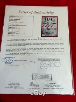 President Donald Trump Signed in 2016- Time Magazine! JSA LOA