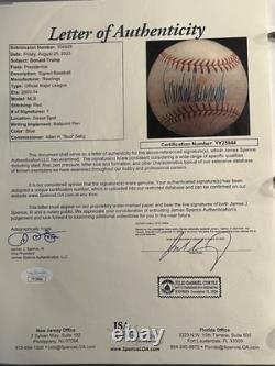 President Donald Trump Single Signed AUTO Rawlings Official ML Baseball. JSA