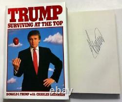 President Donald Trump Surviving At The Top Signed 1st Ed Book Beckett (bas)