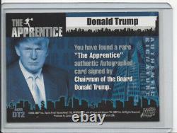 President Donald Trump The Apprentice Trading Card Signed Dt2 Certified Auto