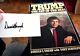 President Donald Trump The Art Of The Deal Book With A Signed 3 X 5 Index Card