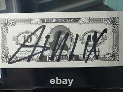 President Donald Trump? Trump-The Game? Autographed 10 Million Dollar Bil