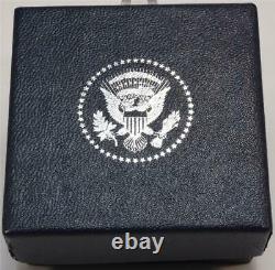 President Donald Trump White House Gift Oval Cobalt Blue Lapel Pin SIGNED