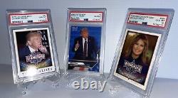 President Donald Trump and First Lady Melania MAGA Collection (3) PSA 10