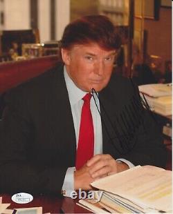 President Donald Trump autographed 8x10 photo, The Apprentice, JSA Authentic
