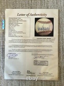 President Donald Trump full signature signed baseball JSA Authenticated