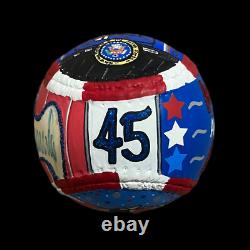 President Donald Trump signed Baseball JSA LOA Hand Painted Carter-X Auto Y17