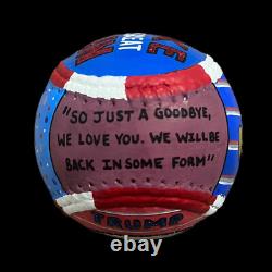 President Donald Trump signed Baseball JSA LOA Hand Painted Carter-X Auto Y17