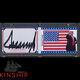 President Donald Trump Signed Cut With Usa Flag Patch Booklet Jsa Loa Auto Z1795