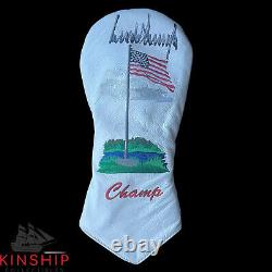 President Donald Trump signed Golf Club Headcover JSA LOA Rare Full Auto Z2080