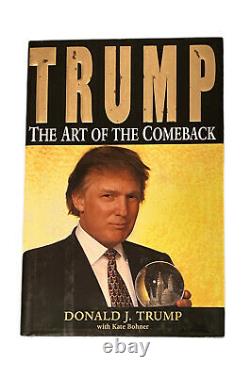 President Donald Trump signed Hard Cover Book JSA LOA AUTO GRADE 9 Bold E104