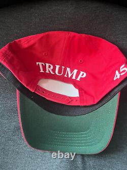 President Donald Trump signed MAGA Hat JSA LOA Auto Grade 9