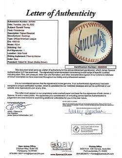 President Donald Trump signed Rawlings OML Baseball JSA LOA Rare Bold Auto
