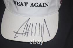 President Donald Trump signed autograph Hat from rally