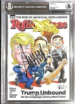 President Dondald Trump Hand Signed Magazine Beckett Encapsulated With Loa Rare