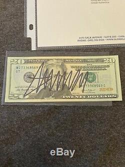 President Elect Donald Trump Signed $20 Bill Us Currency Autograph Gai Psa Jsa