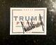 President Trump Signed/autographed 2016 Official Campaign Index Card (4 X 5.5)