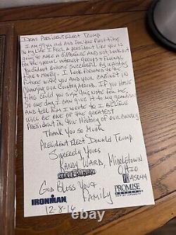 President elect Donald Trump's signature Authentic